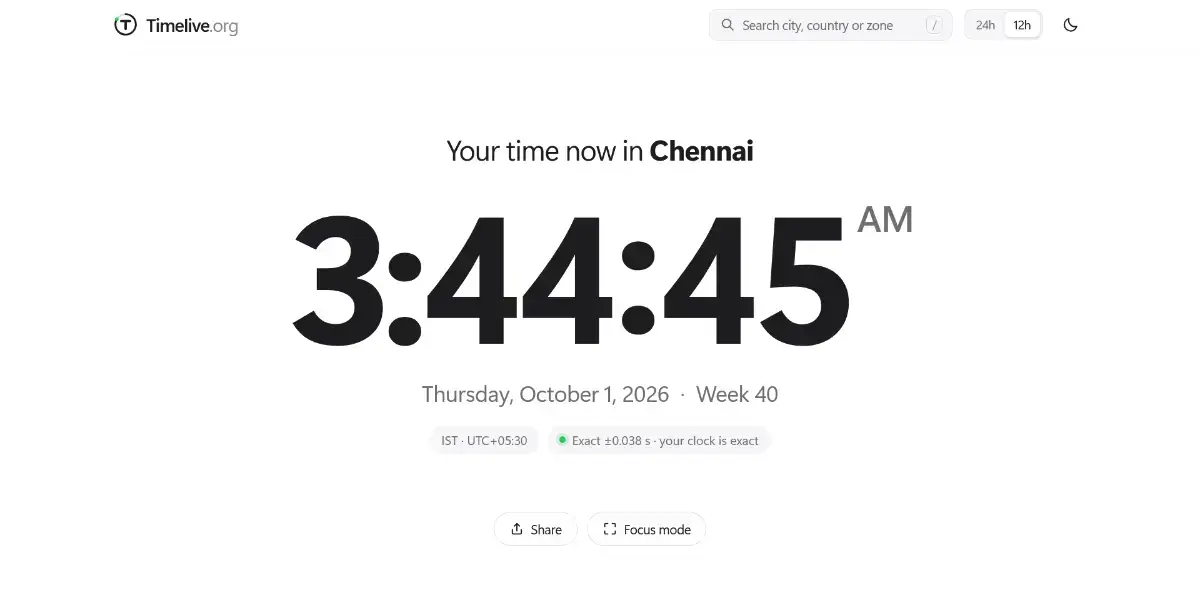 Timelive screenshot 1