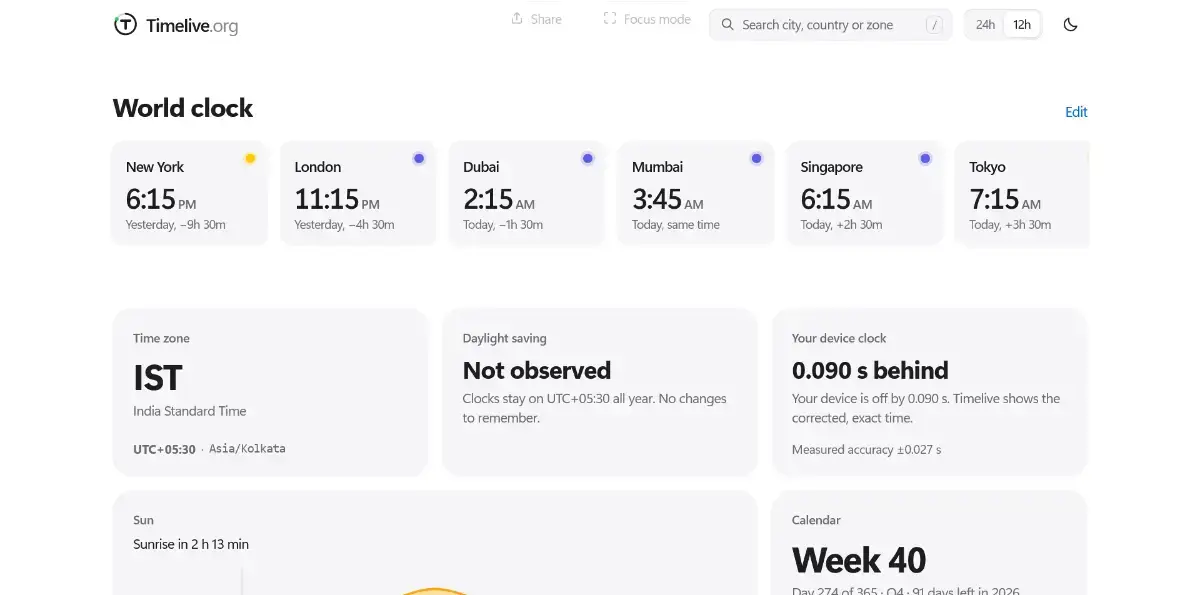 Timelive screenshot 2