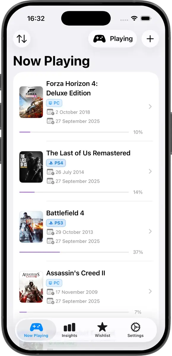 Video Game Tracker - VGT screenshot 1