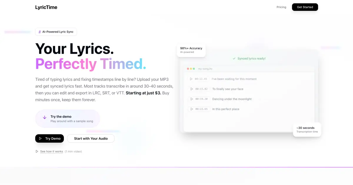 LyricTime screenshot 2