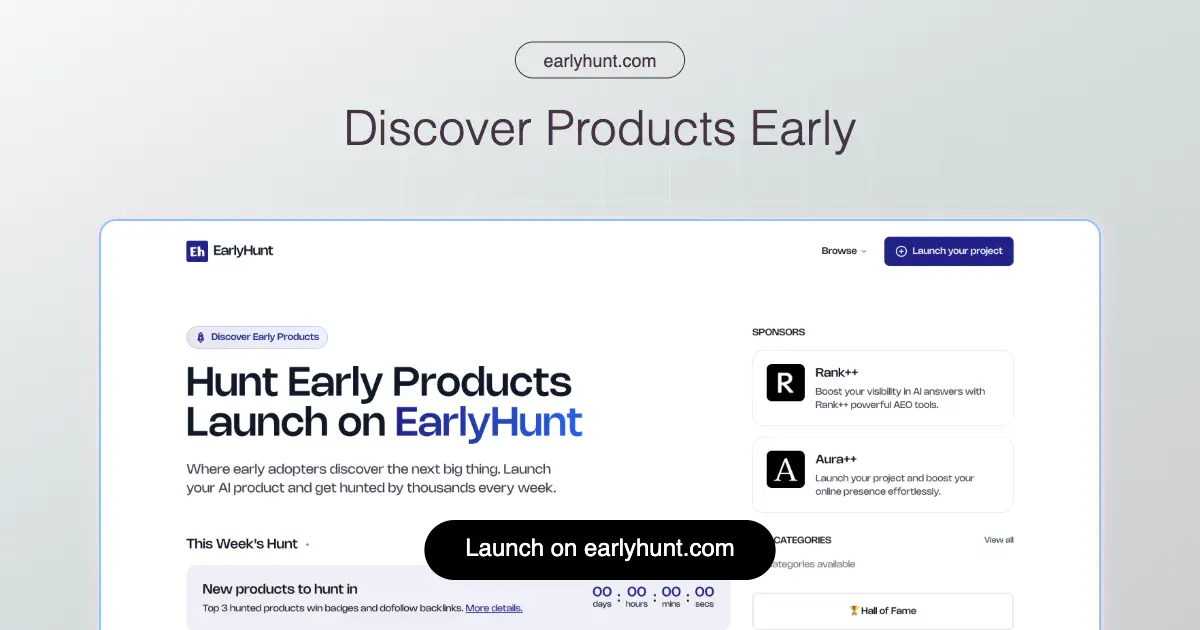 EarlyHunt product image